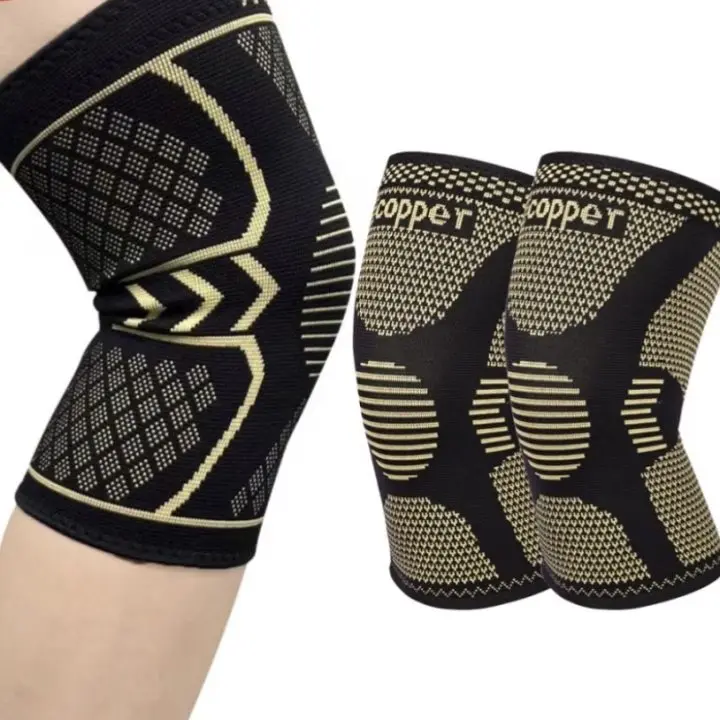 Adjustable Compression Knee Brace, Copper Knee Brace, Adjustable Breathable Knee Brace, Comfort Copper Knee Protector Sleeve for Arthritis Pain Relief