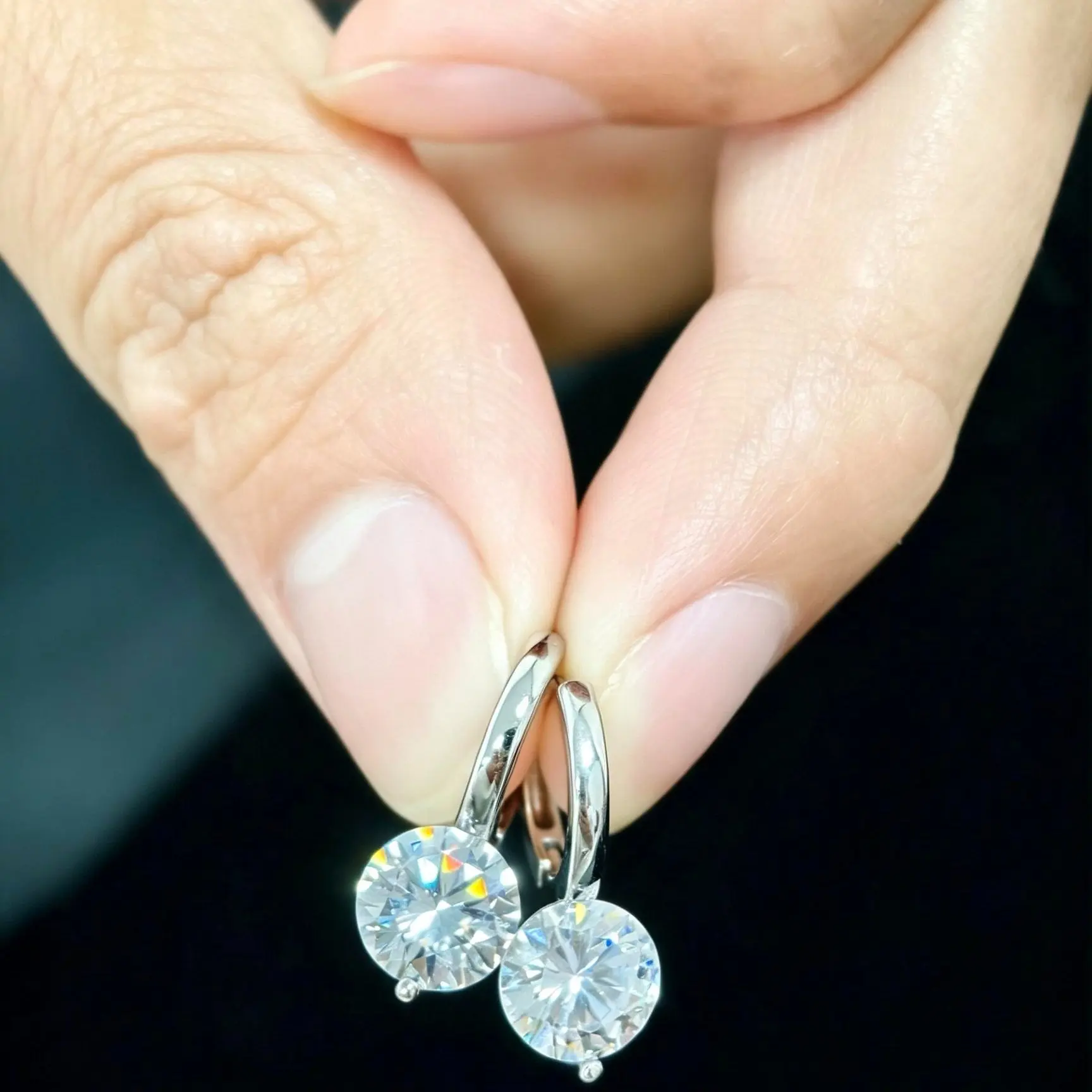 Snowflake Zirconia Dangle Earringsfashion earringstiktok viral earringsEarring perfect gift idea unisex christmas gift day s