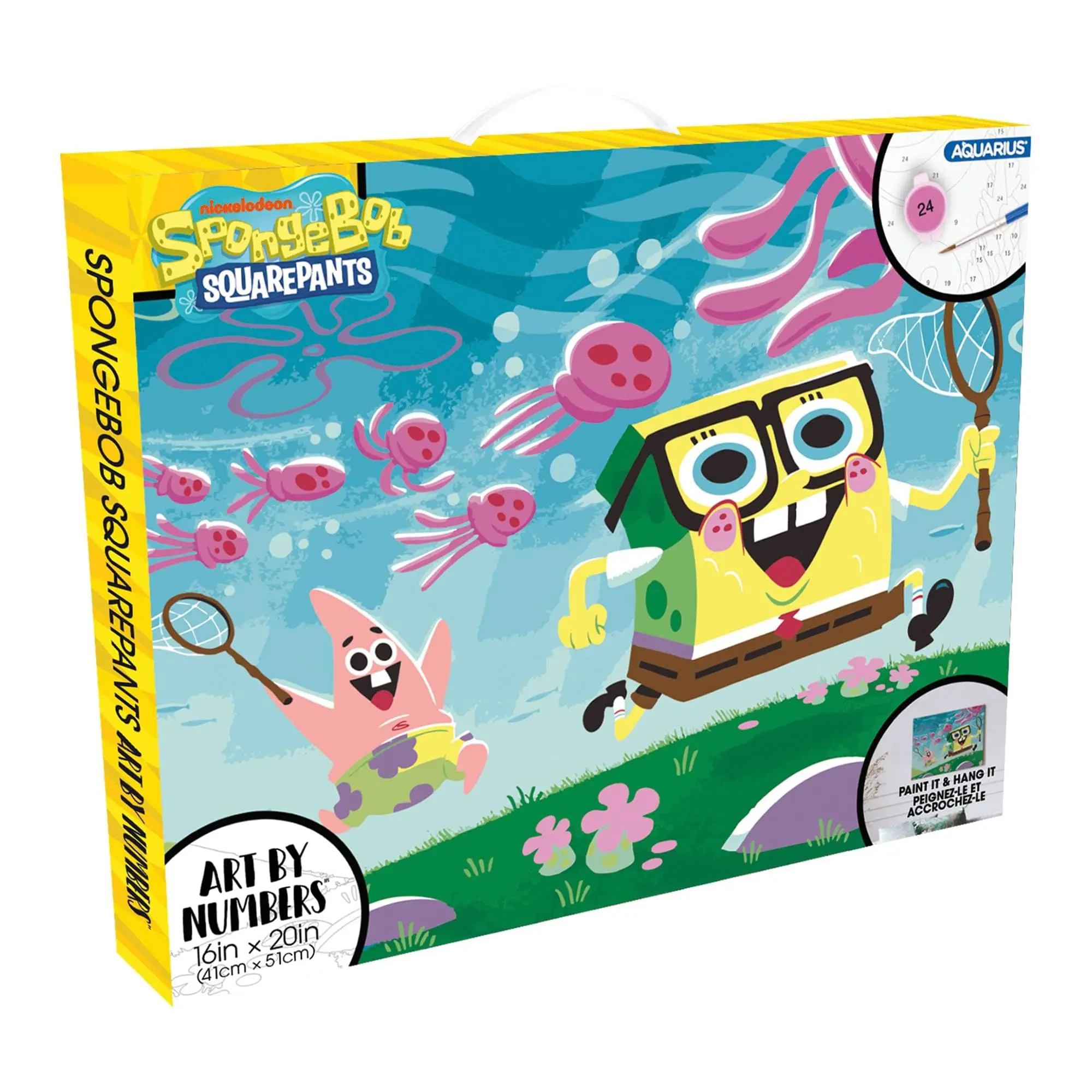 SpongeBob SquarePants Paint by Numbers Painting Kit, 16x20 Inches, Ultimate Gift for Birthdays & Holiday Gifts, Suitable for All Ages