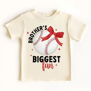 Brothers Biggest Fan Shirt, Baseball Sis Shirt, Baseball Sister Shirts, Girls Baseball Tee, Coquette Baseball Shirt, Game Day Shirt, Youth Clothing, Boys baseball gifts, baseball t-shirts, sports clothing, baseball team gifts