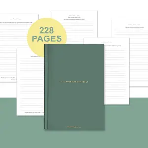 Self-Discovery Journal & Personal Growth Planner - 228 Pages of Self-Awareness, Self-Love, Relationship Reflection & Healing Prompts, Hardcover Diary with Inspirational Quotes