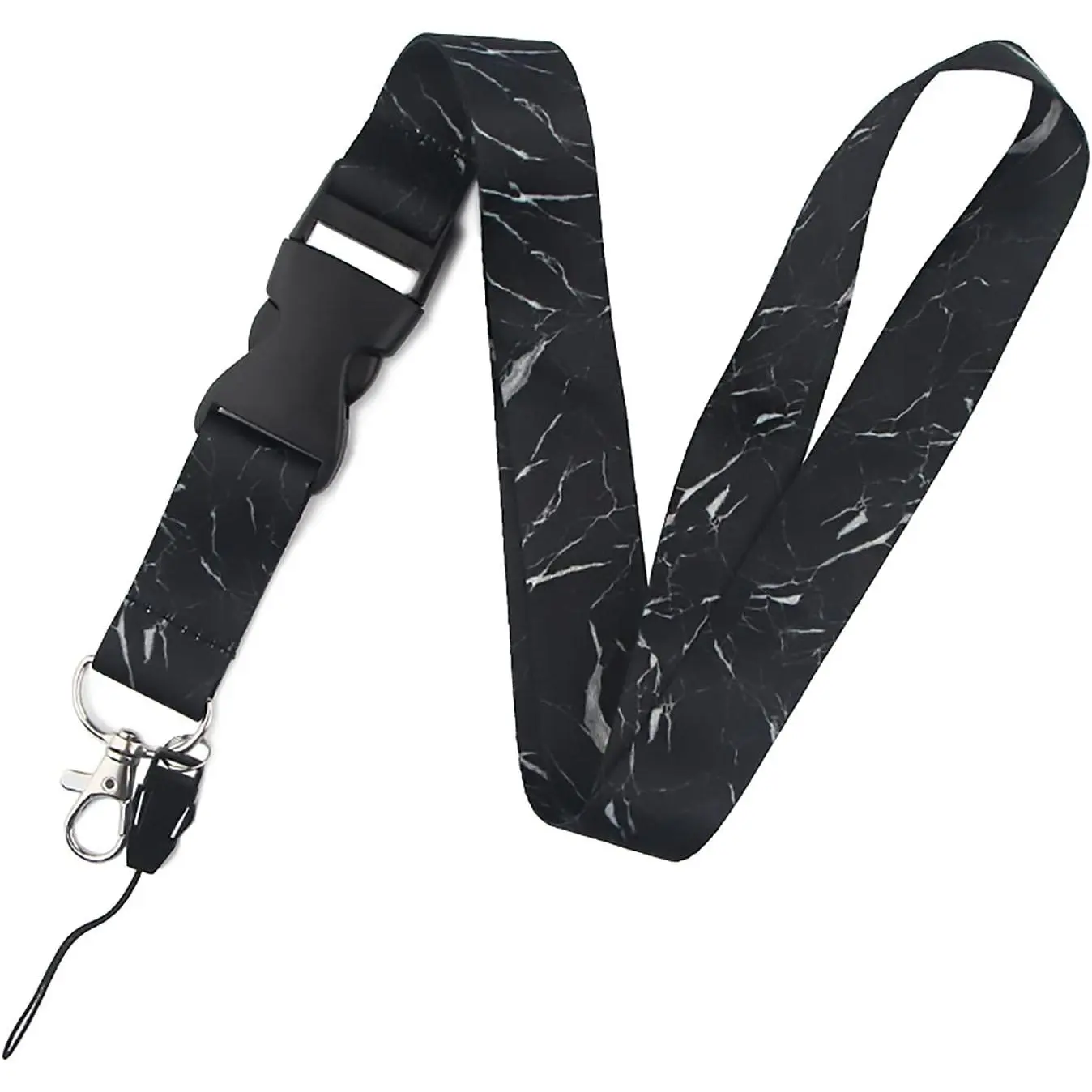 Lanyard for  for Men Detachable  Soft Fabric  Lanyard with Removable Buckle