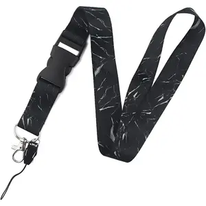 Lanyard for  for Men Detachable  Soft Fabric  Lanyard with Removable Buckle