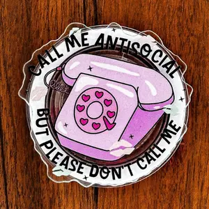 Call Me Antisocial Magnetic Phone & eReader Grip, Phone Holder, Kindle Accessories, Bookish Gifts sticky pop socket