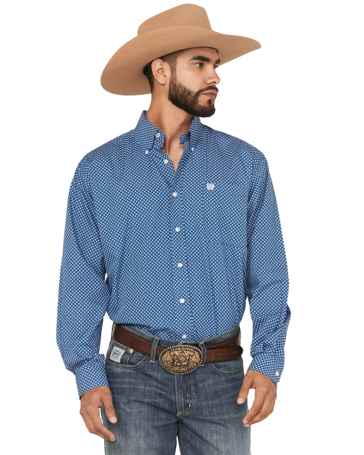 Cinch Men's Men'S Floral Print Long Sleeve Button-Down Western Shirt - Mtw1105928