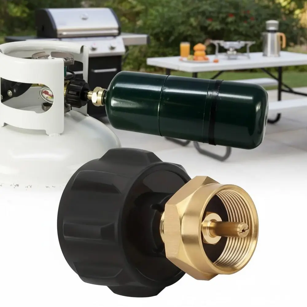 QCC1 Propane Refill Adapter - Leak-Proof Conversion Kit for Disposable Gas Cylinders, Industrial-Grade LPG Tank Connector, Portable Camping Fuel Supply Tool, Safe and Durable Outdoor Gas Transfer Equipment