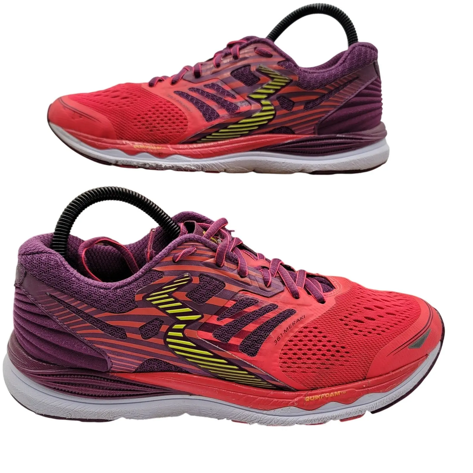 361 Degrees Meraki 2 Wmns Athletic Running Shoes Red Sz 9 Y853950 Pre-Owned