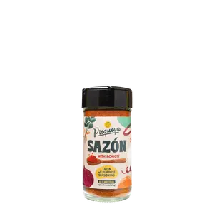 Pisqueya Sazón Latin 2-Pack with Achiote - Natural Seasoning for Instant Flavor, Low Sodium, No MSG, No Artificial Coloring or Sugar, 2.0 oz