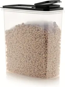 Tupperware Cereal Storer See-Through Container with Lid for Cereal Pasta & Bulk Foods Keeps Moisture Out Maintains Freshness Flip-Top Pouring Mess-Free Easy Portion Control Kitchen Storage Utensils