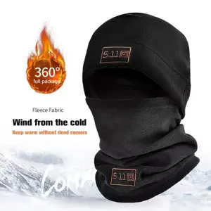 Leisure autumn and winter men's and women's face mask neck warming headgear two-piece set sports riding mask motorcycle accessories Fleece Full Balaclava