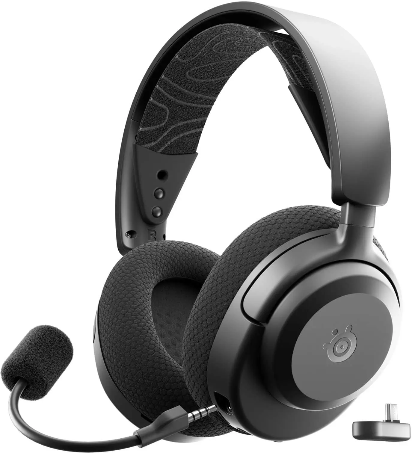 SteelSeries - Arctis Nova 3 Wireless Over-the-Ear Gaming Headset with 2.4GhzBluetooth for PC, PS5PS4, and Switch - Black
