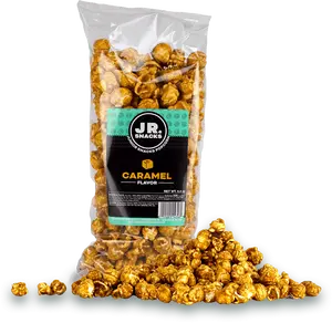 Junior Snacks Co. Caramel Popcorn; Sweet & Savory Goodness Brown Sugar Salty Flavor