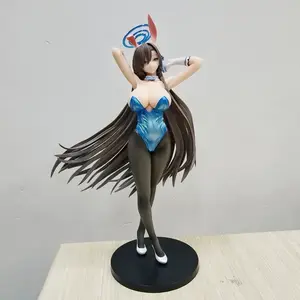 22CM Blue Archive Asuna Ichinosae with Chair DX Style bunny girl figure PVC Action Anime model Game statue Adult Doll toys gift