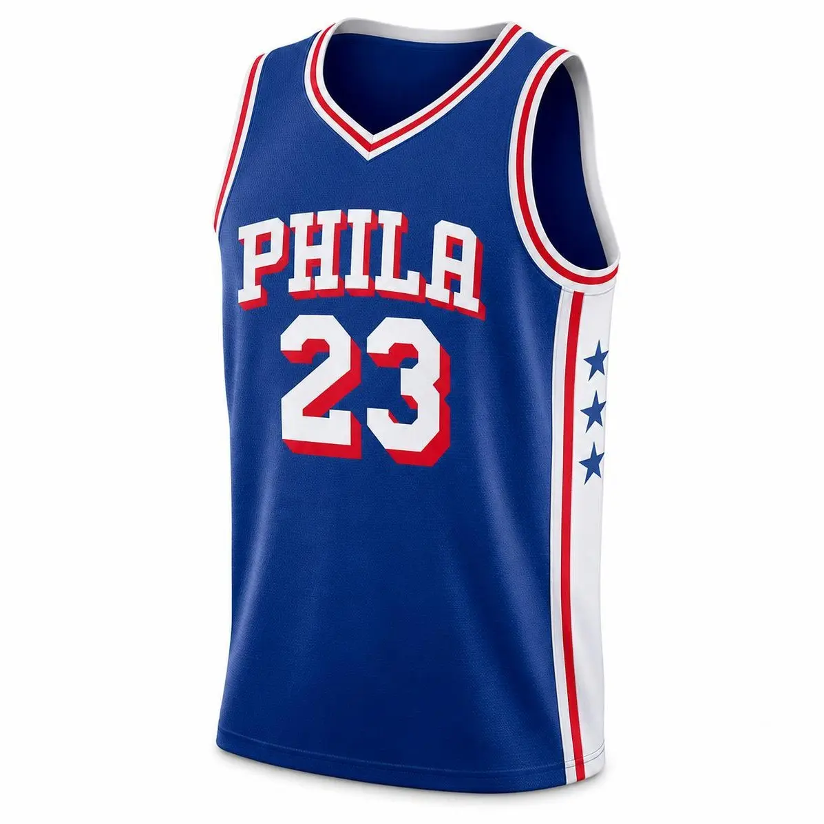 Unisex Basketball #23 James Philadelphia Team Swingman Jersey - Icon Edition - Royal