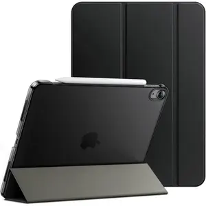Case for iPad Air 11-Inch M3/M2 (2025/2024), iPad Air 5/4 (2022/2020 5th/4th Generation 10.9-Inch), Stand Hard Back Shell Cover with Auto Wake/Sleep (Black)