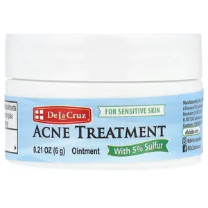 De La Cruz Acne Treatment with 5% Sulfur, 0.21 oz (6 g)