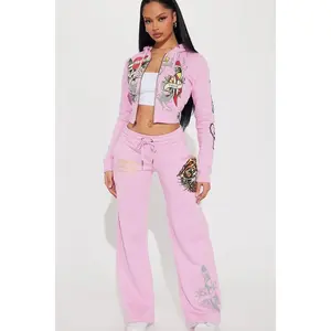 Ed Hardy Tiger Roar Pant - Pink M