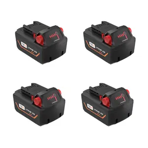2/4 Pack 6.5Ah  M-18 replacement Batteries for Milwaukee 18V Battery Lithium High Output 48-11-1850 48-11-1862 48-11-1840 48-11-01828 48-11-1815 for M-18 Tools
