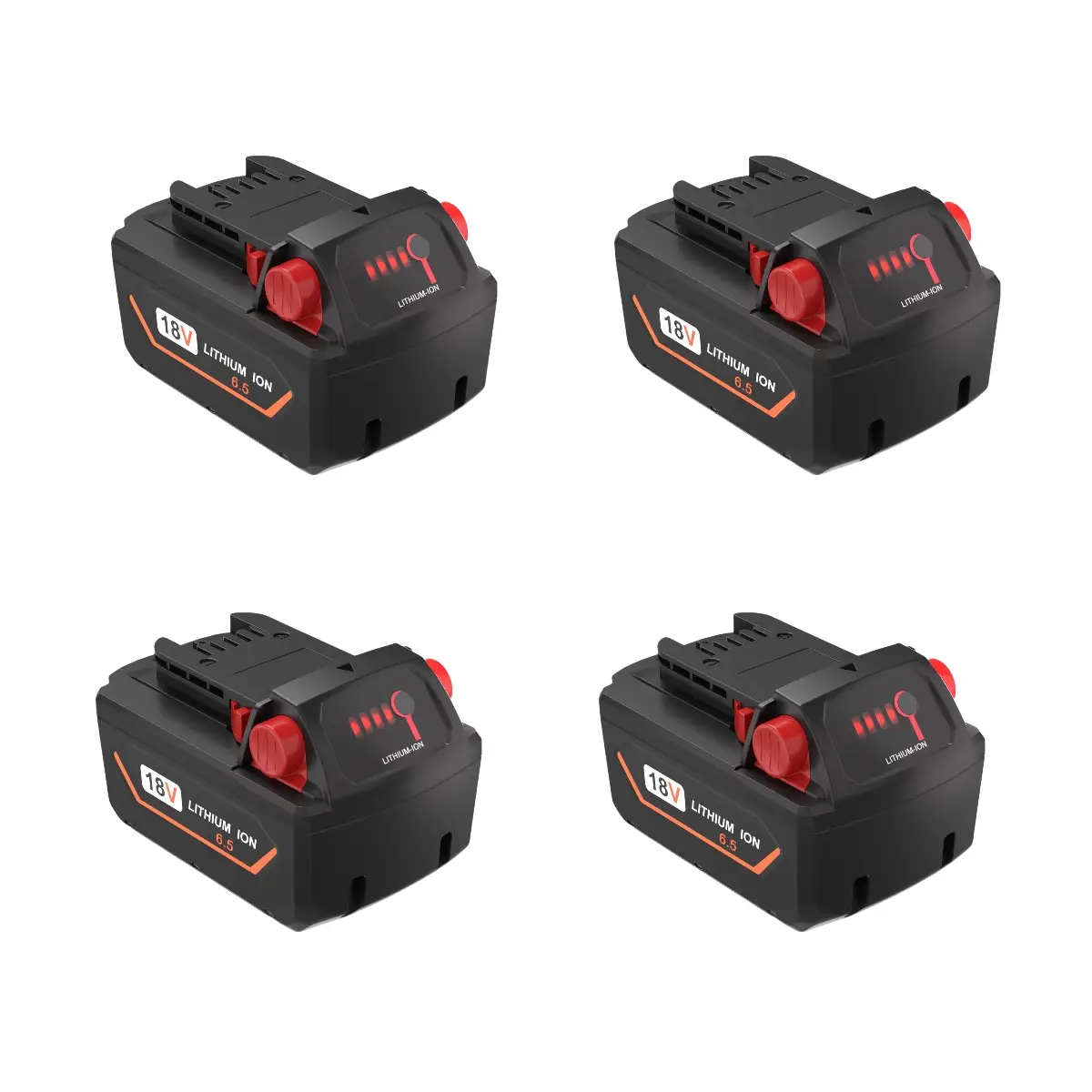 2&4 Pack 6.5Ah M18 replacement Batteries for Milwaukee 18V Battery Lithium High Output 48-11-1850 48-11-1862 48-11-1840 48-11-01828 48-11-1815 for M1