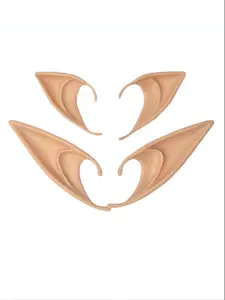 Halloween Elf Ears Cosplay Set, Lightweight Pointed Ear Tips for Avatars, Vampires & Fairies, Fantasy Costume Accessories, Perfect for Halloween Parties, Party Supplies