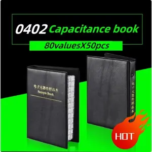 0402 Smd Capacitor Sample Book, Essential Electronic Repair Kit, 80 Values X 50 Pieces, 0.5pf-1uf, High Performance, Must-Have Tool