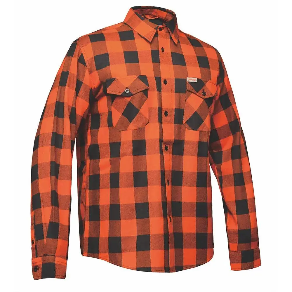 Firestorm - Men's Long Sleeve Motorcycle Flannel Shirt