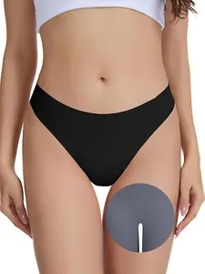 Women Seamless Anti Camel Toe G-String Thongs Invisible No Show Workout Underwear