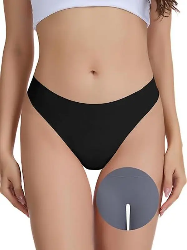 Women Seamless Anti Camel Toe G-String Thongs Invisible No Show Workout Underwear