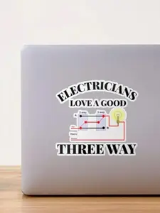 Electrician Sticker, Hard Hat Sticker, Decorative Laptop, Phone, Notebook, Funny Decal