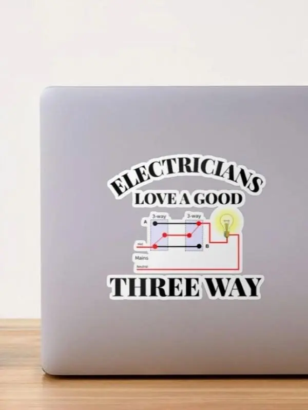 Electrician Sticker, Hard Hat Sticker, Decorative Laptop, Phone, Notebook, Funny Decal