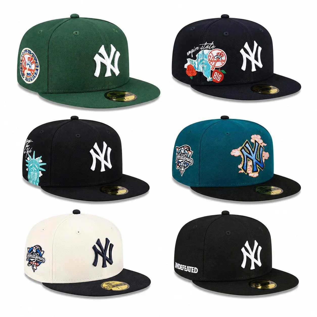 NEW ERA TRENDING 2027 MLB Baseball Cap 59FIFTY Fitted Hat Los Angeles Dodgers New York Yankees Boston Red Sox Chicago White Sox Houston Astros Flat Bill Streetwear