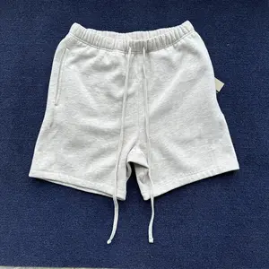Mens Light Oatmeal Plain Shorts 2022, Menswear Basic Loose Fit, Fashionable Style, Soft Comfortable Fabric, Casual Wear Breathable