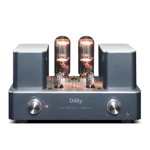 Oilily A211 Vacuum Tube Integrated Amplifier, 14W+14W Class A Single-Ended Tube Amplifier, 12AX7/6SN7/211 Tube Amp for High-Fidelity Audio, with 4Ω/8Ω Speaker Output
