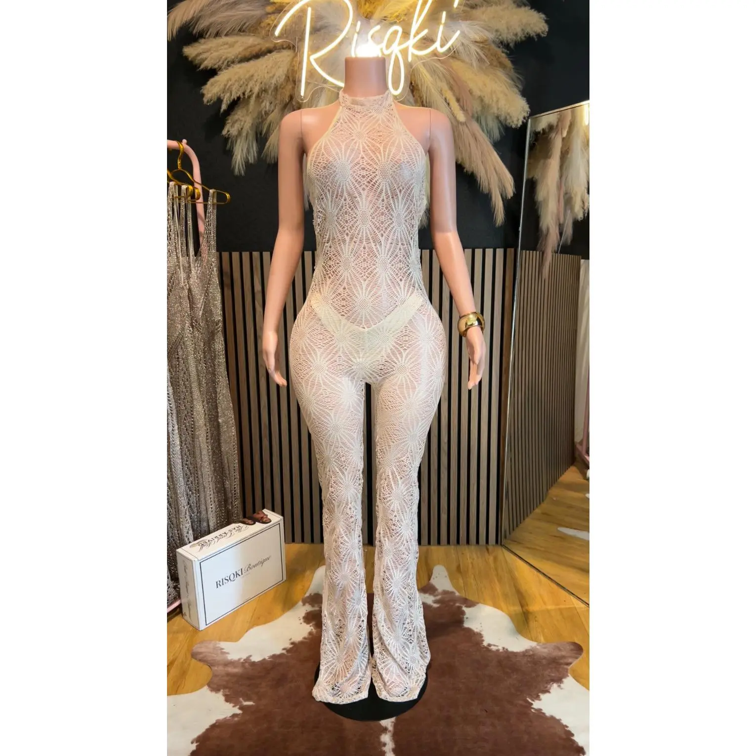 Tyra Jumpsuit  (Cream)