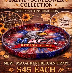 MAGA Tray - Limited Faith-Inspired Resin Collection, New MAGA Republican Tray, $45 Each