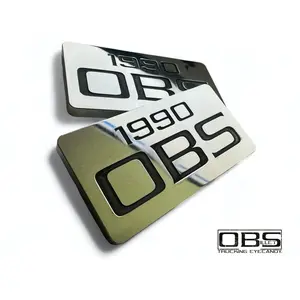 OBS Pillar Emblem - Year (at top) Specific - Machined Billet - Sold as a Pair