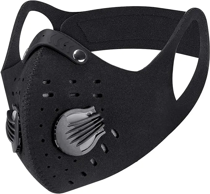Sports Face Mask with Detachable Filter for Cycling Running Walking and other Outdoor Activities Blue , Red , Black