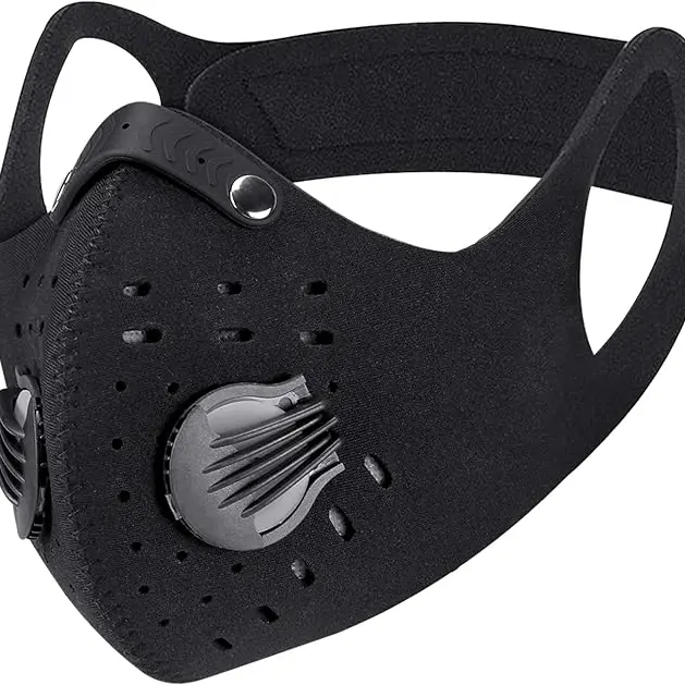 Sports Face Mask with Detachable Filter for Cycling Running Walking and other Outdoor Activities Blue , Red , Black