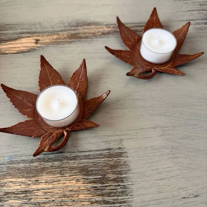 Leaf Tea-light Holder