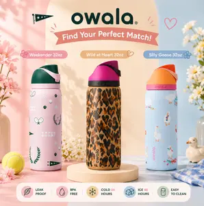 Owala Weekender, Wild at Heart, Silly Goose FreeSip Water Bottles – Owala 32oz Collection Leakproof Insulated Stainless Steel, Gift for her, Gift for dad