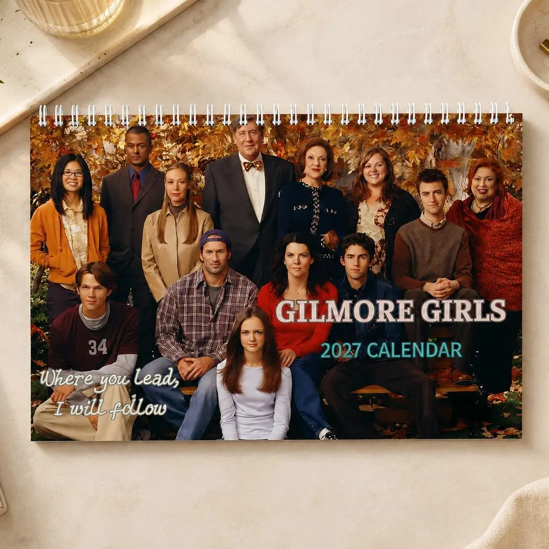 Gilmore Girls 2027 Wall Calendar – Mother Daughter TV Inspired Calendar, Fall Aesthetic Spiral Calendar, Nostalgic Fan Gift for Her