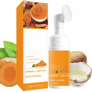 Turmeric Mousse Cleanser, Deep Cleansing & Nourishing Skin Foam Cleanser, Foaming Cleanser, Facial Cleanser for Women & Men All Skin Types, Turmeric Face Wash, Skin Facial Cleaning Products