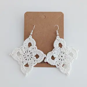 White LAce Earrings