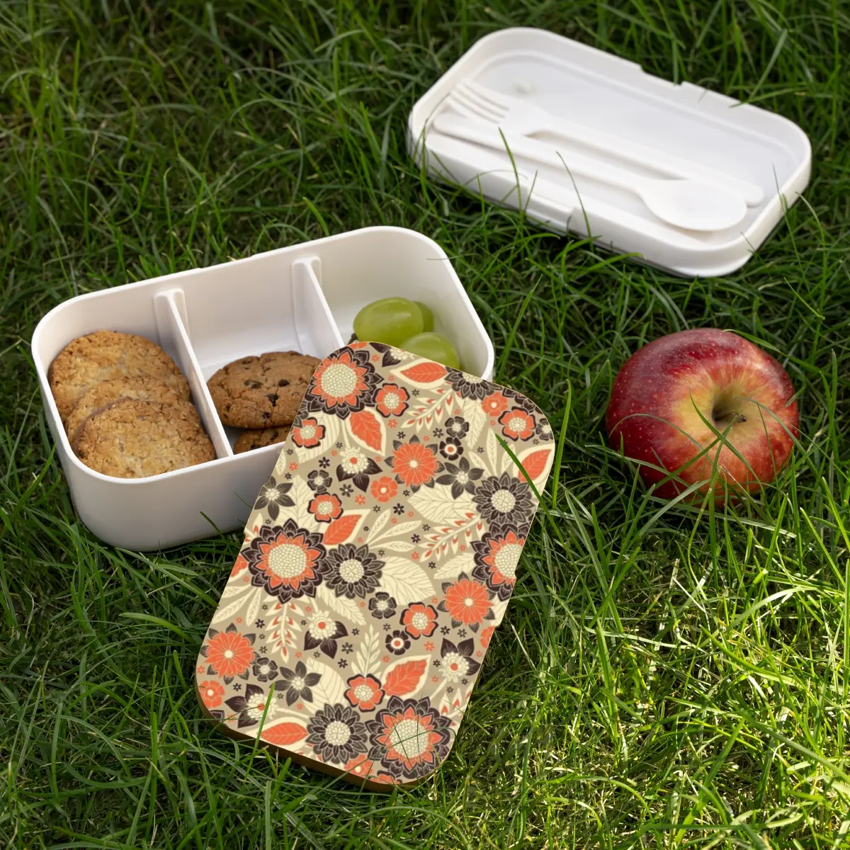 Retro Floral Bento Lunch Box