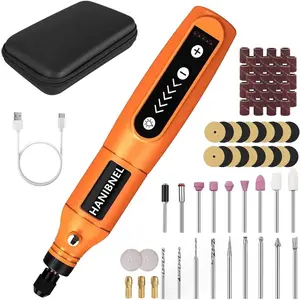 Cordless Rotary Tool Kit, 5 Speed Power Engraving Tool with 71 Accessories, 3.7V Li-ion Battery Multi-Purpose Craft Rotary Tool for Engraving, Polishing, Sanding, DIY Crafts