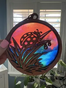 Ladybug Suncatcher for Sunny Window