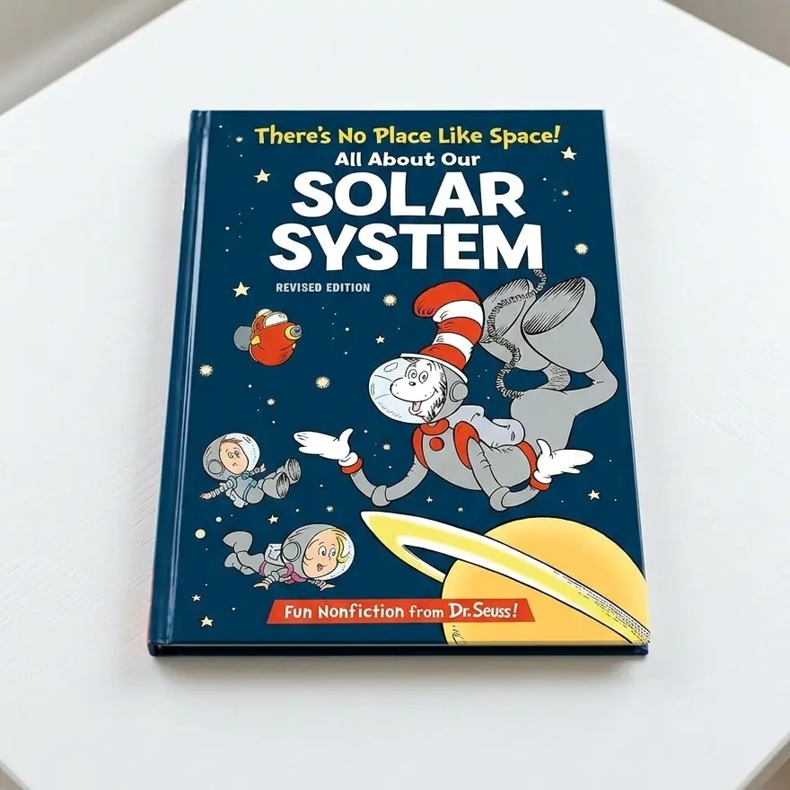 Dr. Seuss The Cat in the Hat's Learning Library: There's No Place Like Space - All About Our Solar System Revised Ed. English Hardcover/Paperback Kids' Book, Bright Colorful Illustrations Nonfiction for 4-8 Years, Fun Facts, Encourages Reading Habits, Har