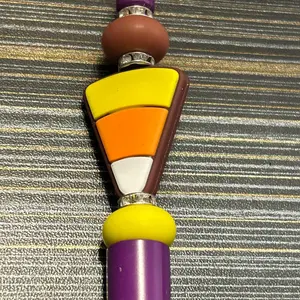 Purple candy corn pen