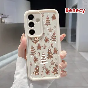 TPU Phone Case Compatible with SAMSUNG Galaxy S23 Ultra S24 Plus S25 S22+ Gingerbread Adventure Pattern Drop Protection Shockproof Soft Silicone Smartphone Cover Casing
