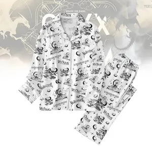 Velaris Night Court Pajama Set, ACOTAR Inspired Pajamas, Romantasy Book Lover Sleepwear